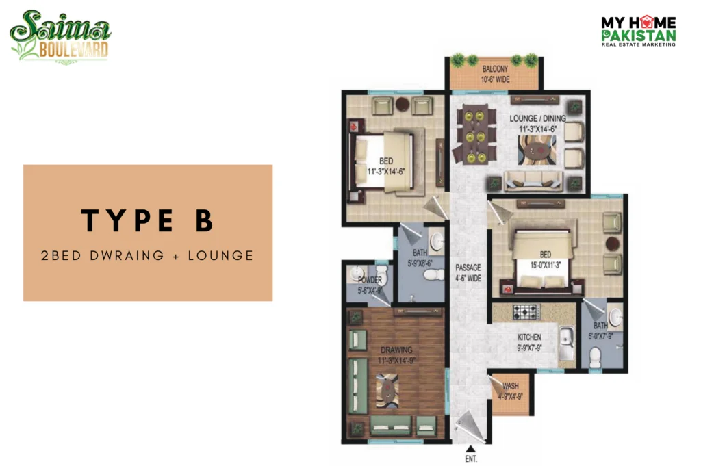 Saima Boulevard floor plan