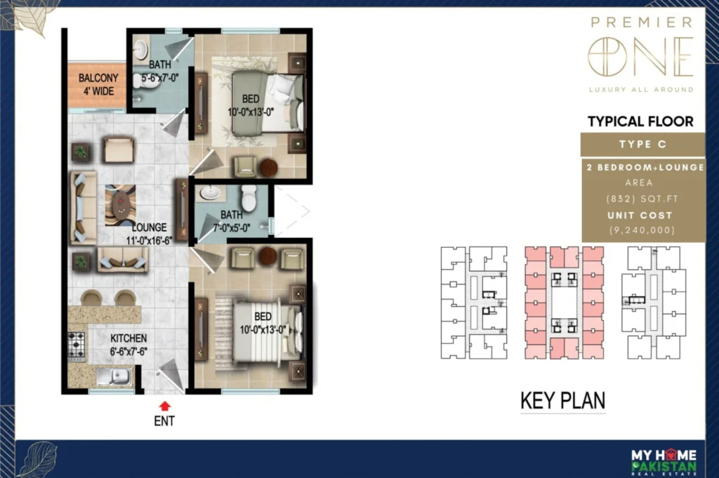 premier one floor plan 3