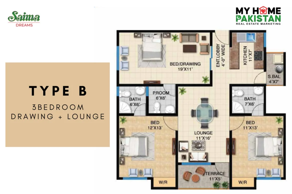 saima dreams floor plan 1