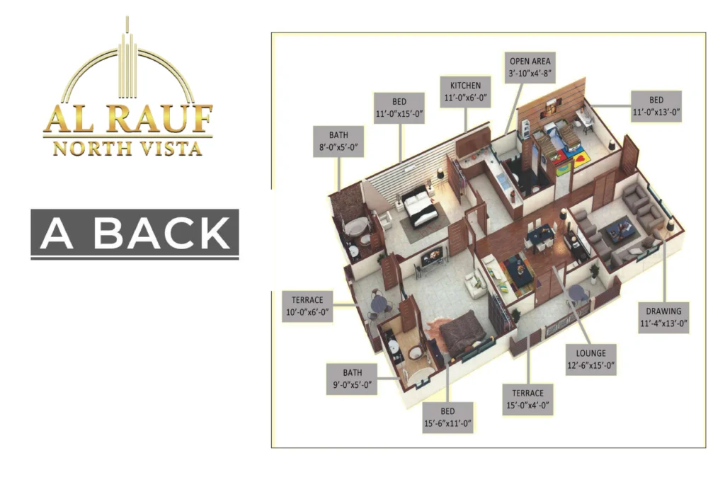 Al Rauf north vista floor plan A