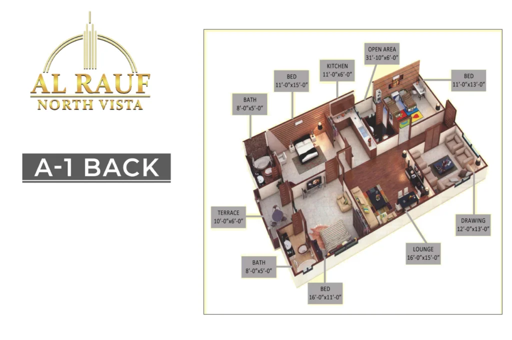 Al Rauf north vista floor plan A1