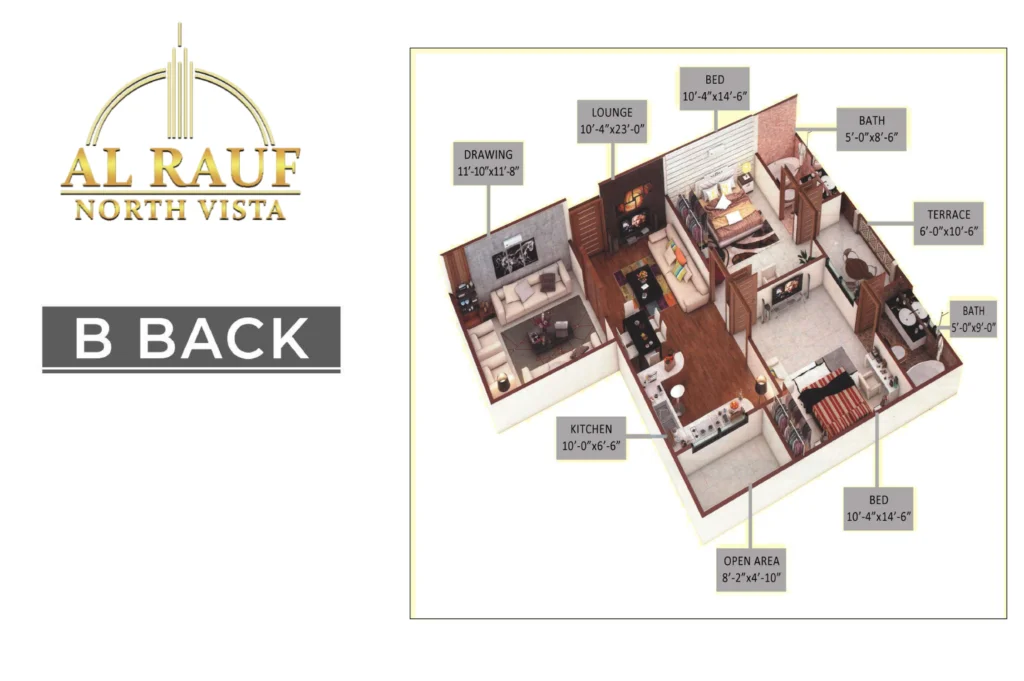 Al Rauf north vista floor plan B