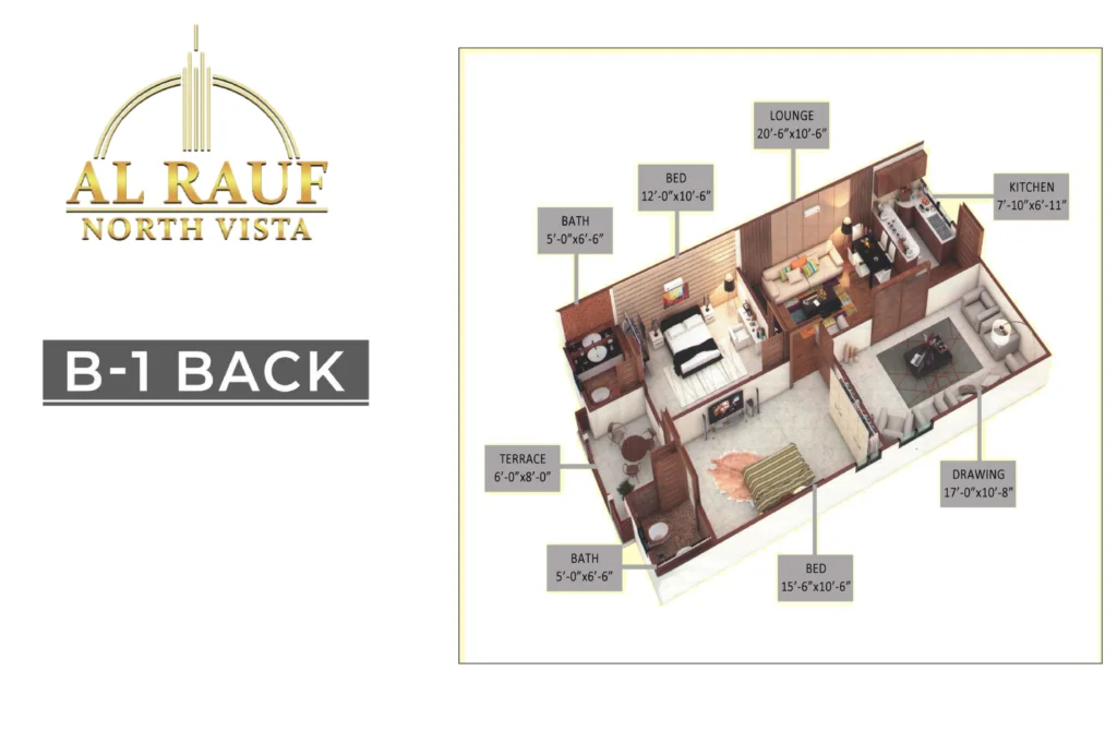 Al Rauf north vista floor plan B1