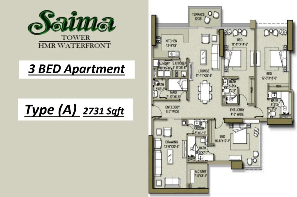 Saima HMR floor plan 2