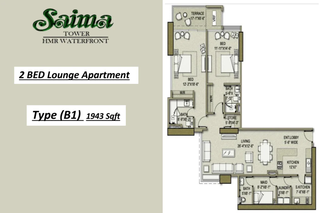 Saima HMR floor plan