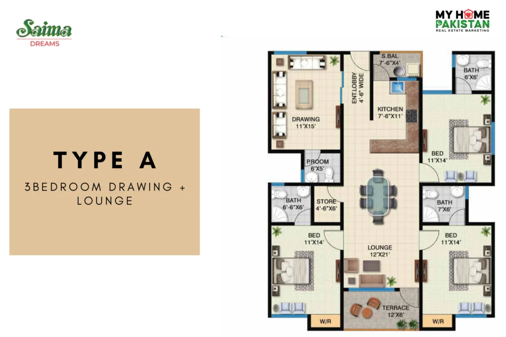 saima dreams floor plan