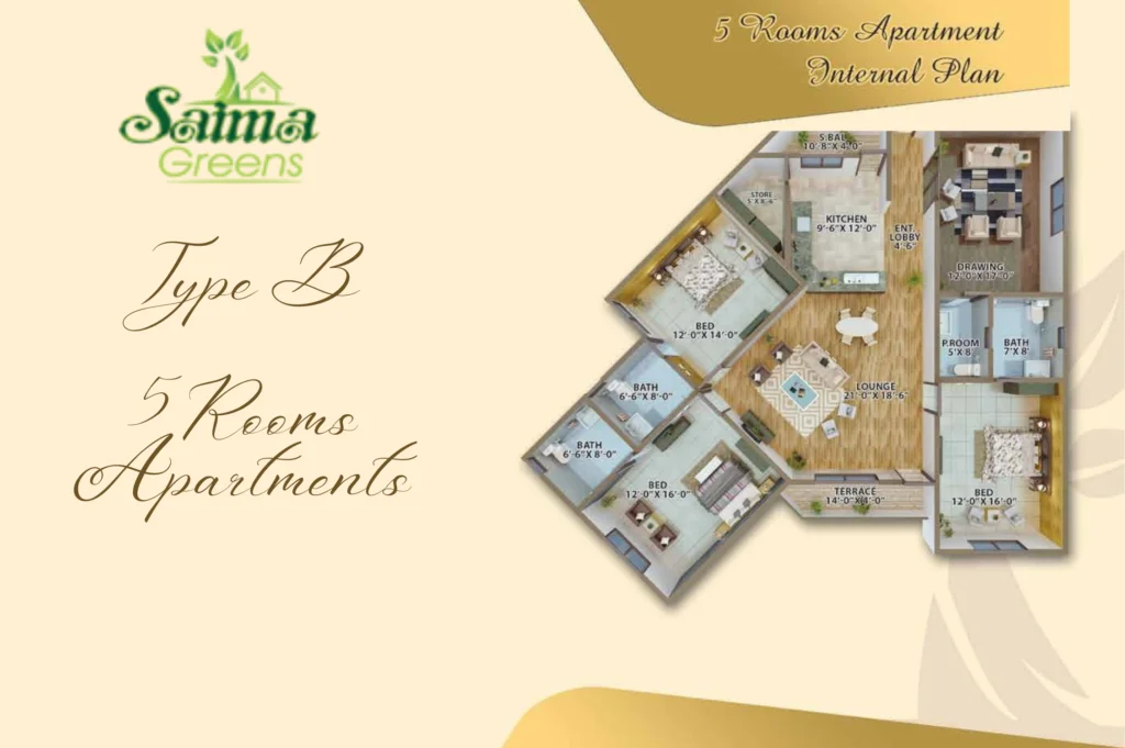 saima greens floor plan 1