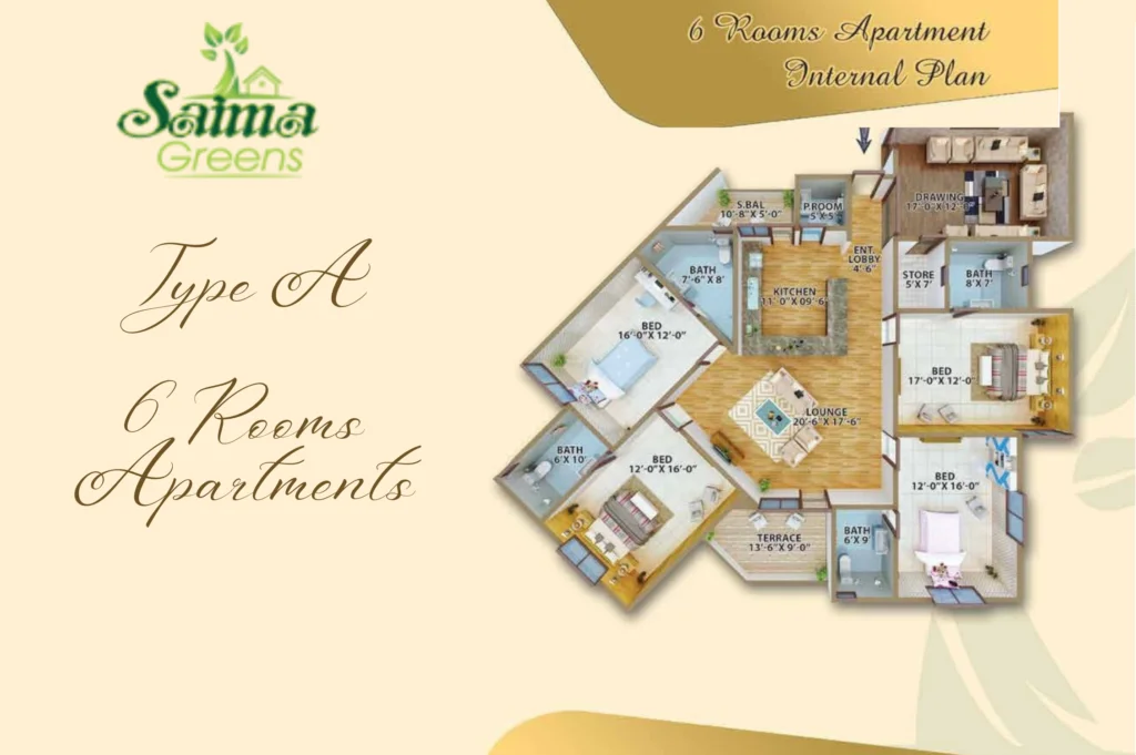 saima greens floor plan