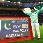 Arshad Nadeem secures gold for Pakistan in javelin throw at the 2024 Paris Olympics